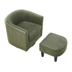 360° Swivel Accent Chair with Ottoman