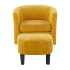 360° Swivel Accent Chair with Ottoman