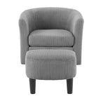 360° Swivel Accent Chair with Ottoman