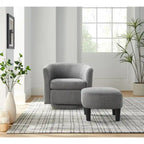 360° Swivel Accent Chair with Ottoman