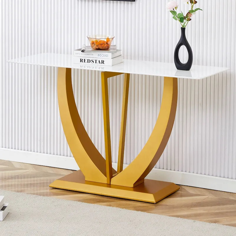 Modern and Simple Rectangular Console Table