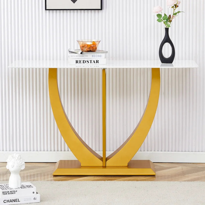 Modern and Simple Rectangular Console Table