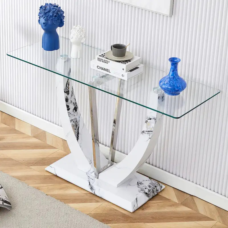Modern and Simple Rectangular Console Table