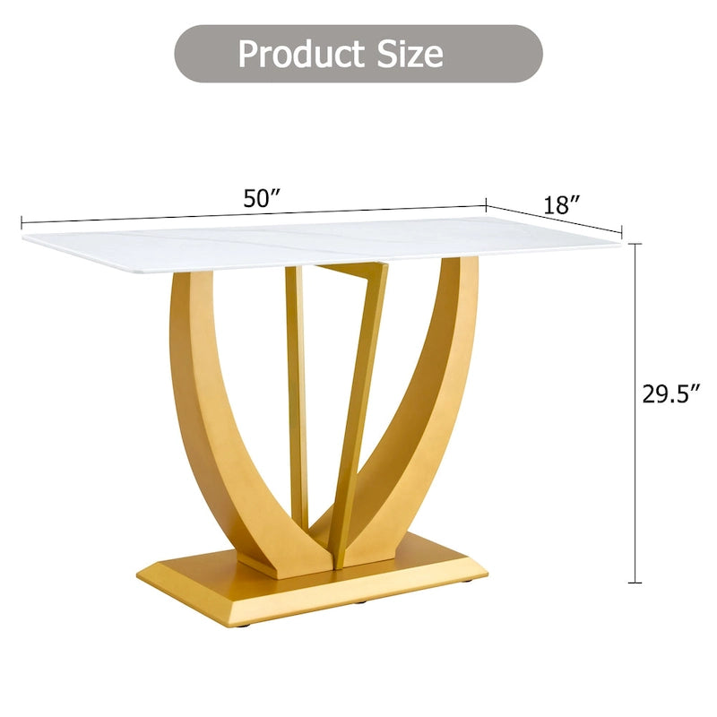 Modern and Simple Rectangular Console Table
