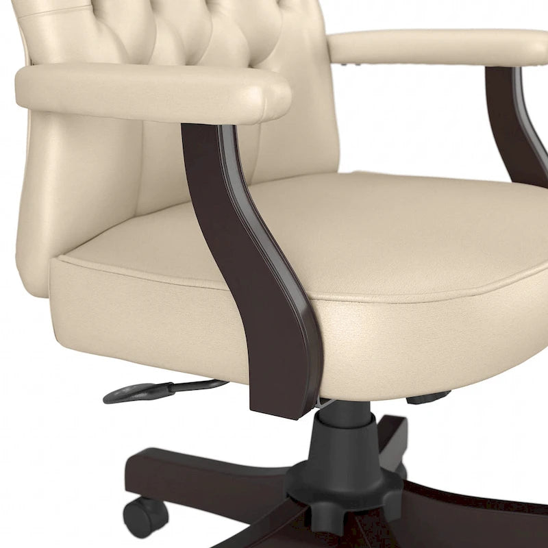 High Back Tufted Office Chair with Arms