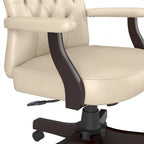 High Back Tufted Office Chair with Arms